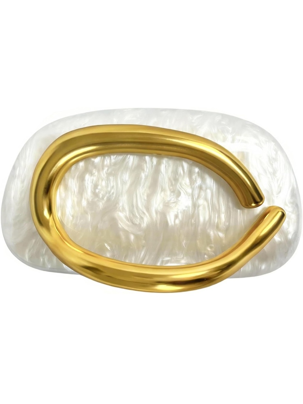 Acrylic Clutch Purse for Women Classic Round Evening Handbag Vintage